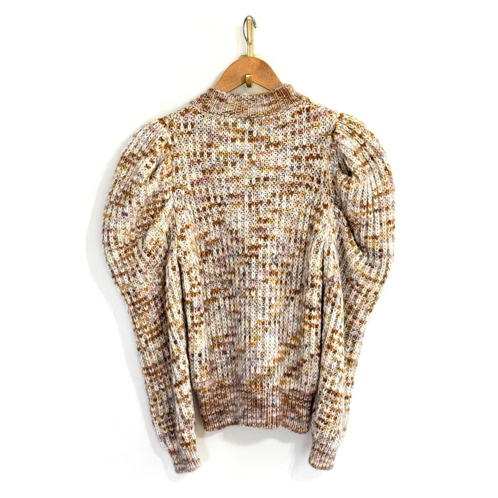 Ulla Johnson Puff-Sleeve Knit Wool-Blend Fiora Cardigan - Picture 4 of 5